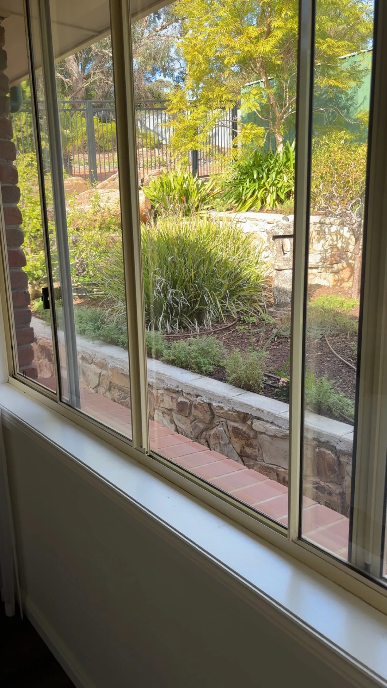 View out through a spotless, streak-free window